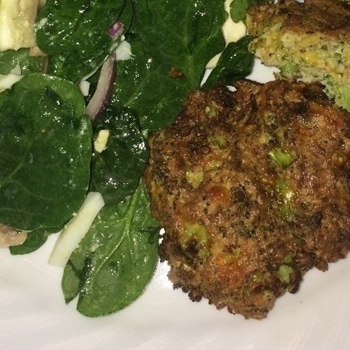 Broccoli Fritters (Air fryer/Skillet)