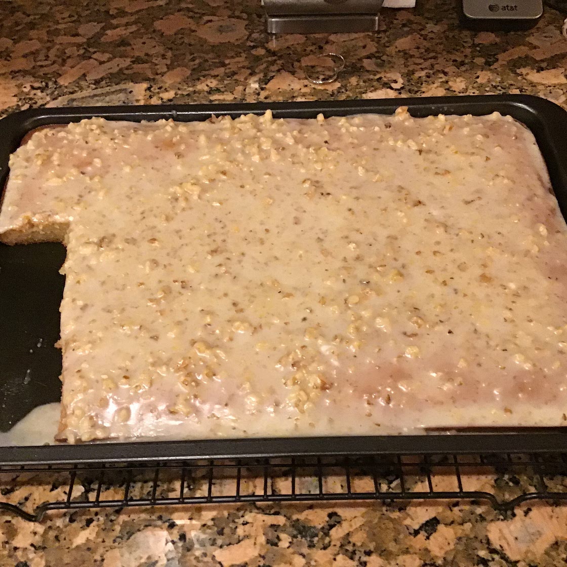 White Texas Sheet Cake