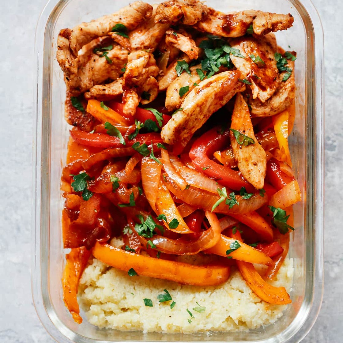 Chicken Fajita Meal-Prep Bowls