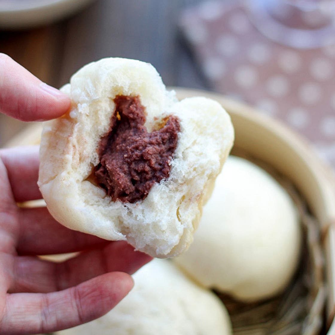 Homemade Red Beans Buns