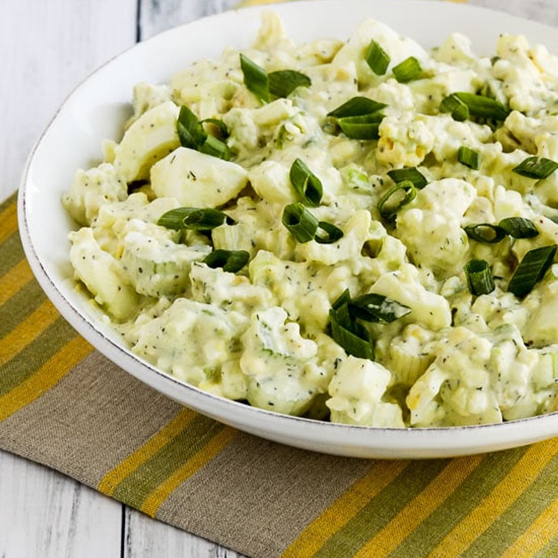 Avocado Egg Salad with Cottage Cheese