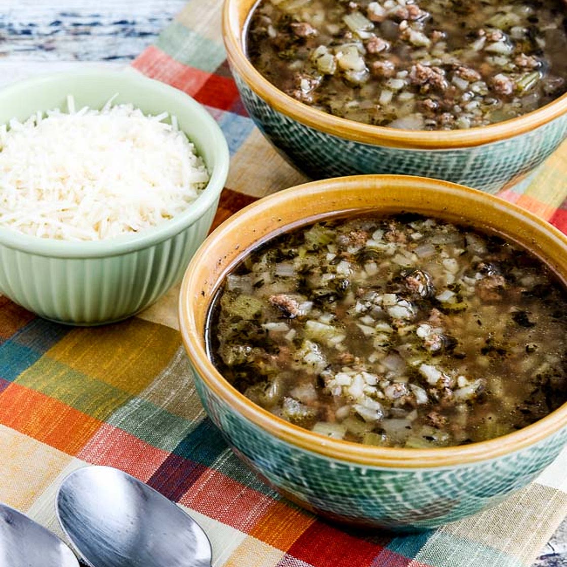 Instant Pot Hamburger Soup with Cauliflower