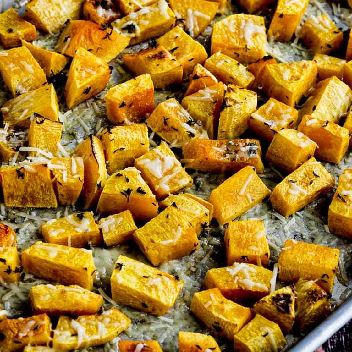 Parmesan Butternut Squash with Lemon and Thyme