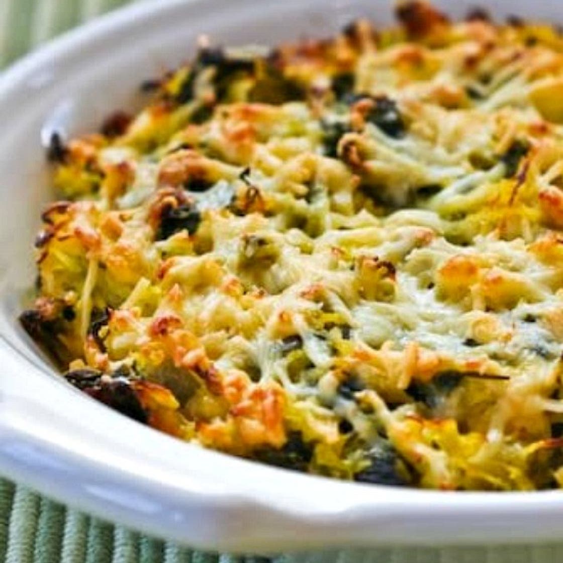Spaghetti Squash au Gratin with Chard