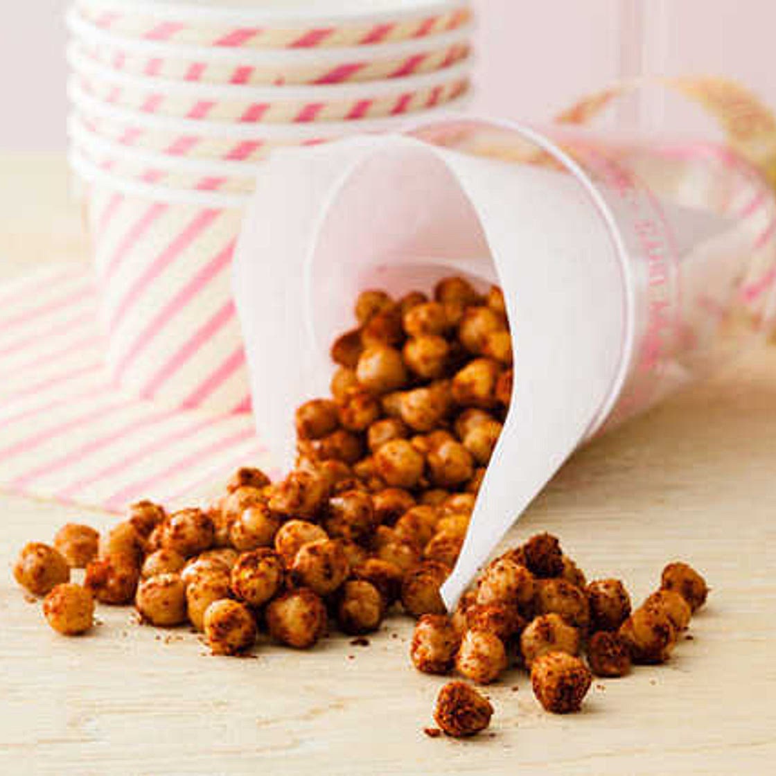 Spicy roasted chickpeas