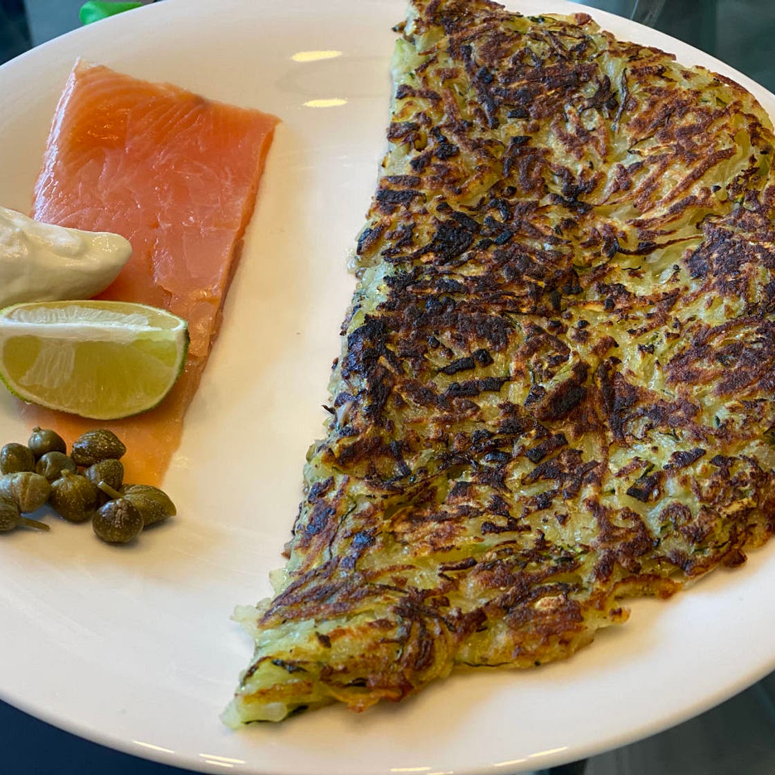 Healthy Rosti with smoked Salmon