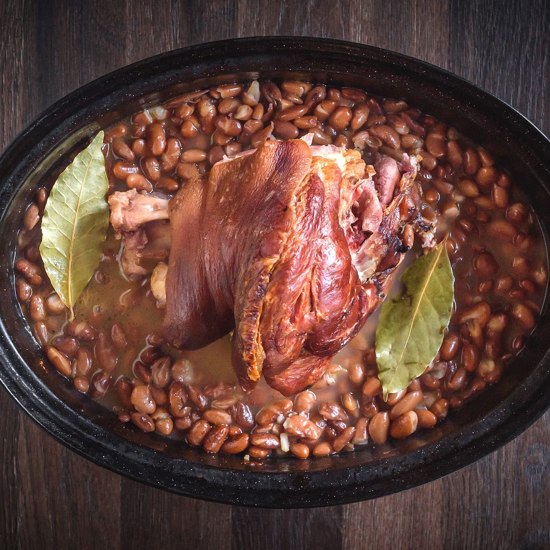 Southern-Style Slow Cooker Pinto Beans With Ham Hocks