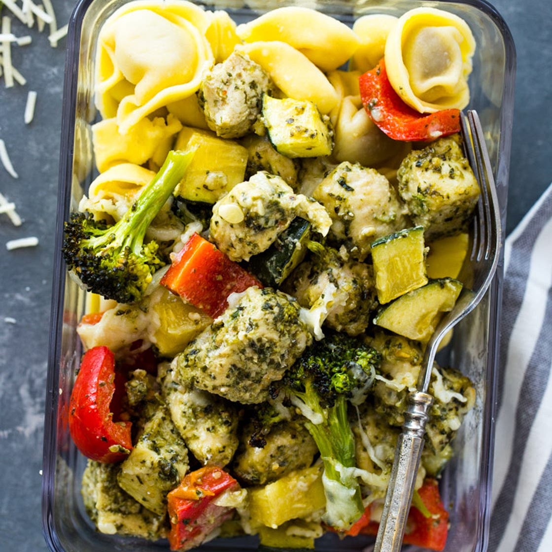 Healthy Pesto Chicken and Veggies (20 Minute Sheet Pan)