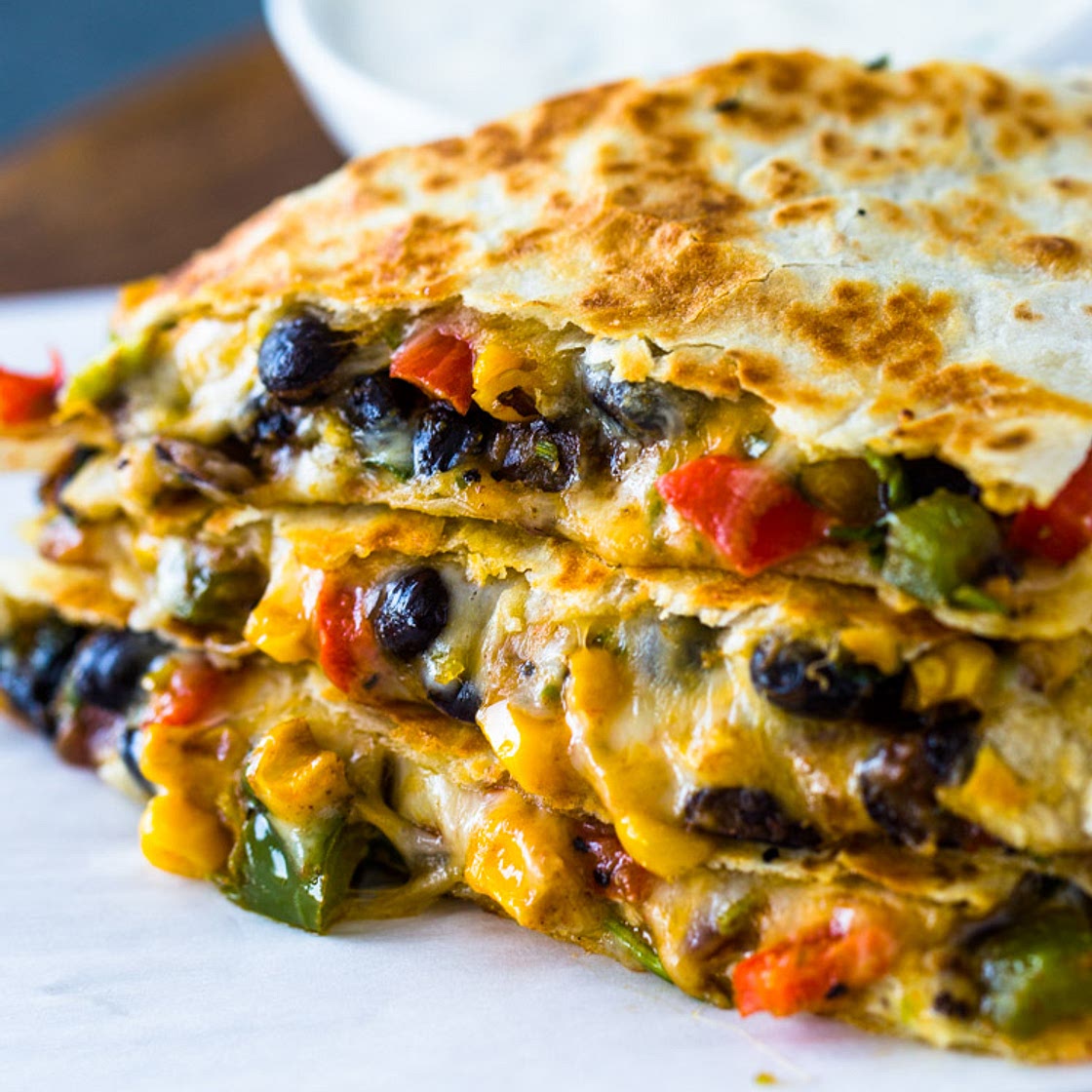 Southwest Veggie Quesadillas