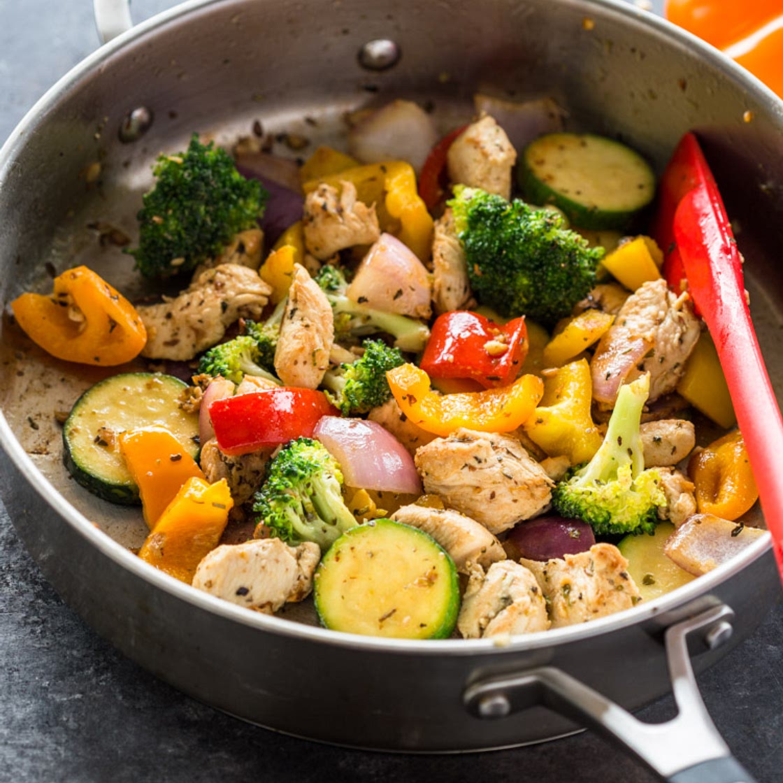 Quick 15 Minute Stir-Fry Chicken and Veggies