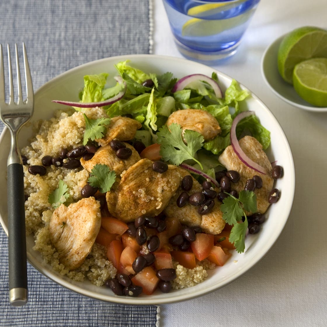 Healthy Chicken Burrito Bowl | The Fast 800