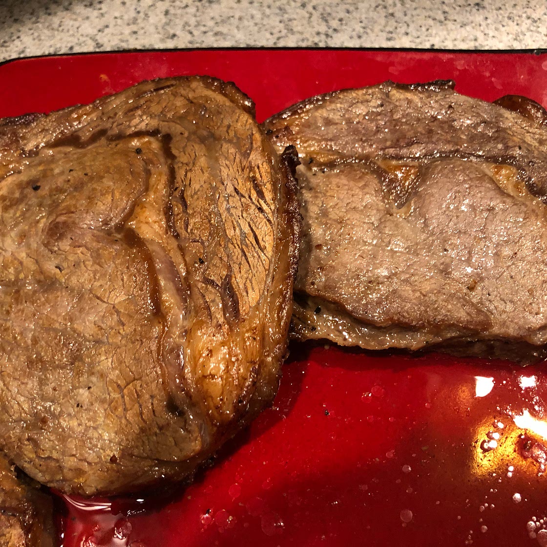 Air Fryer Rib-Eye Steak