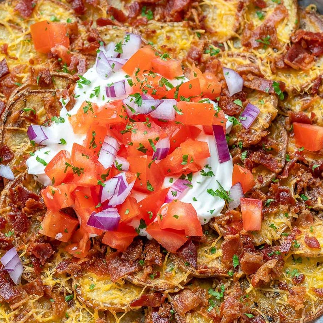 Irish inspired Potato Nachos