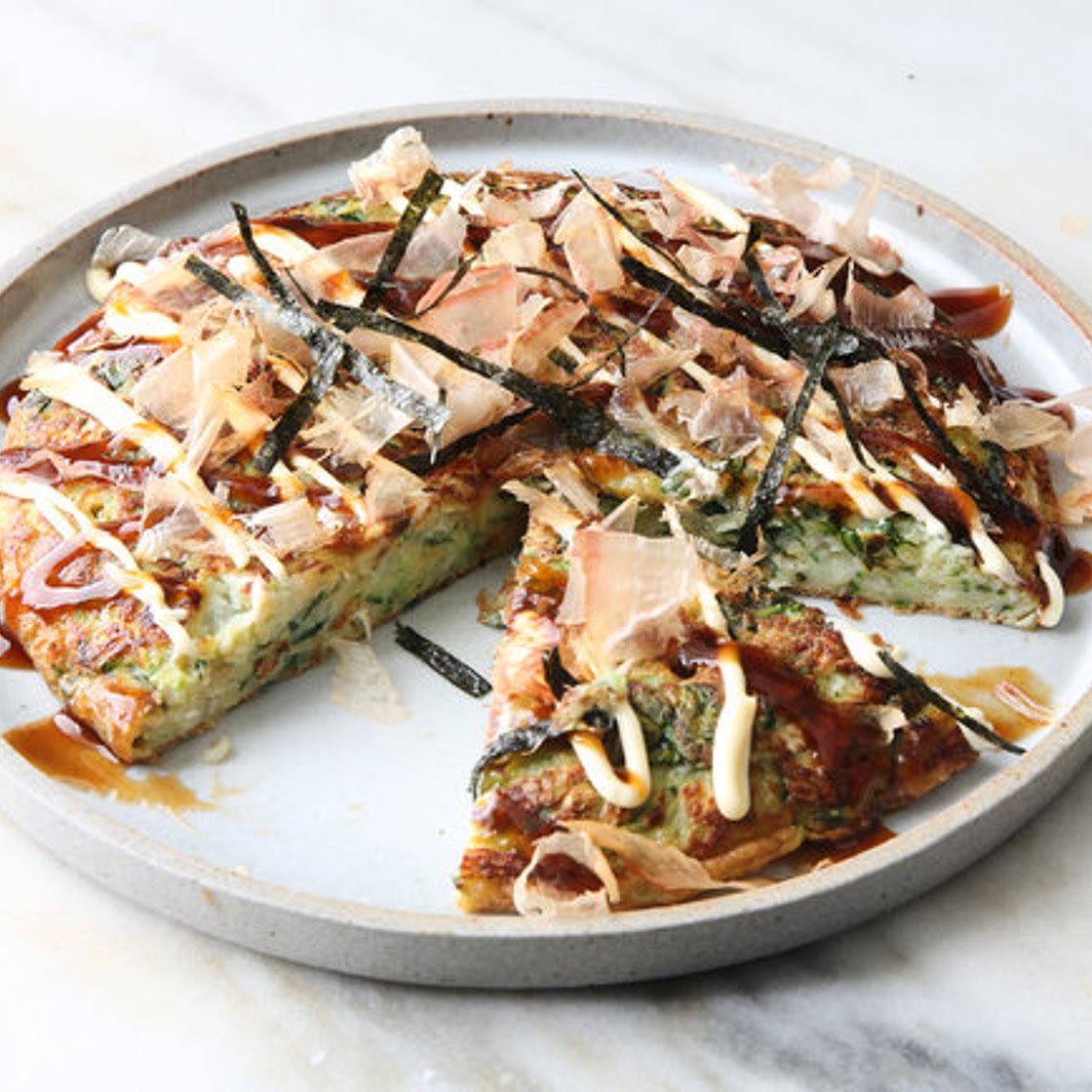 Green Okonomiyaki