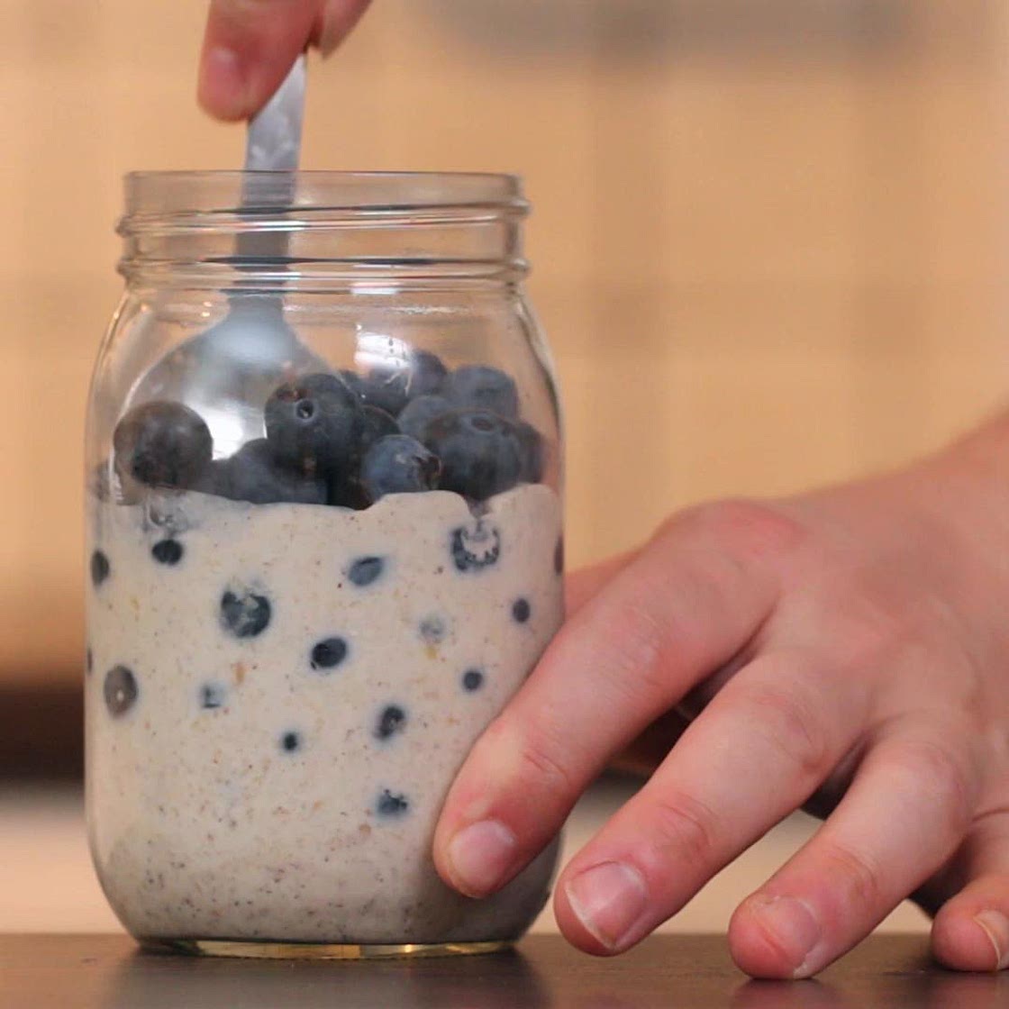 Blueberry Muffin Overnight Oats Recipe by Tasty