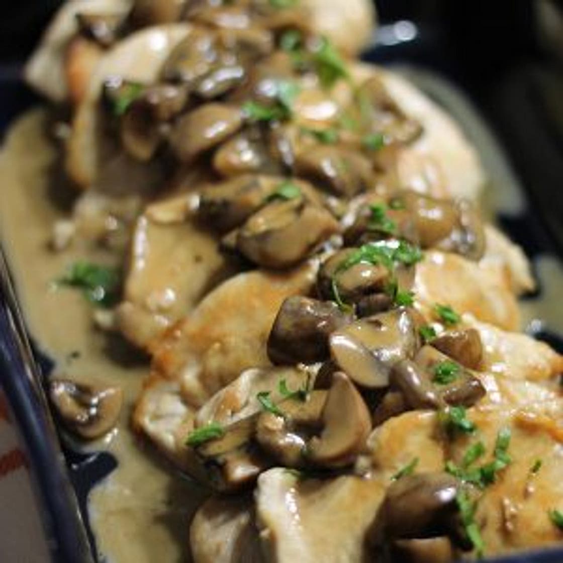 Chicken with Mushroom Wine "Cream" Sauce (AIP, Paleo, GAPS, SCD)