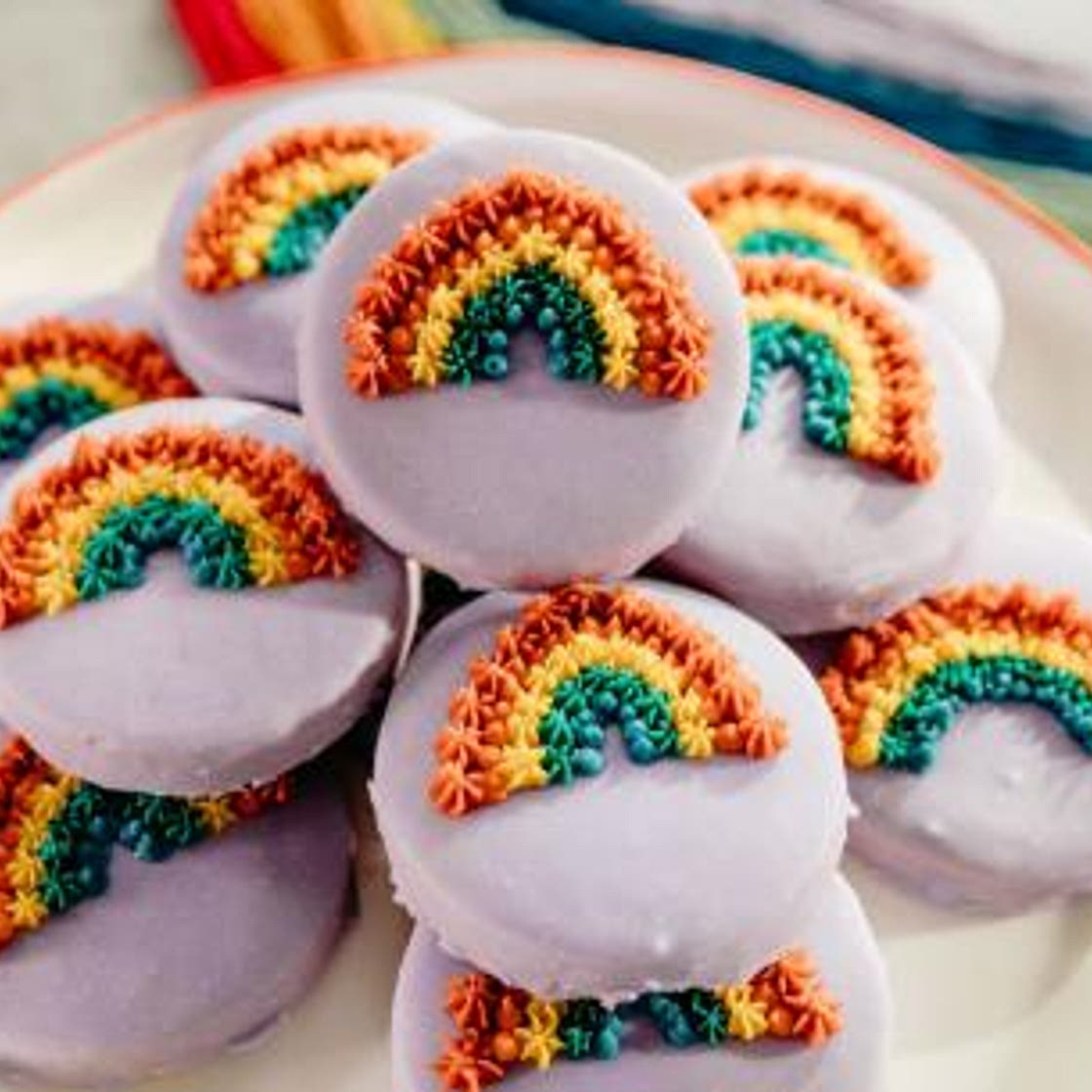 Glazed Lavender Sugar Cookies