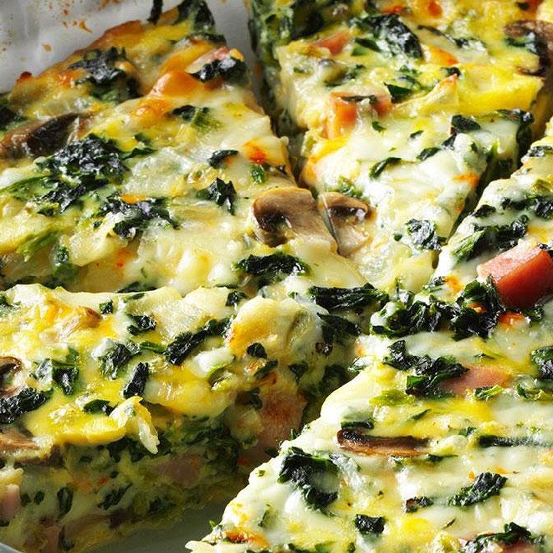 Crustless Spinach Quiche