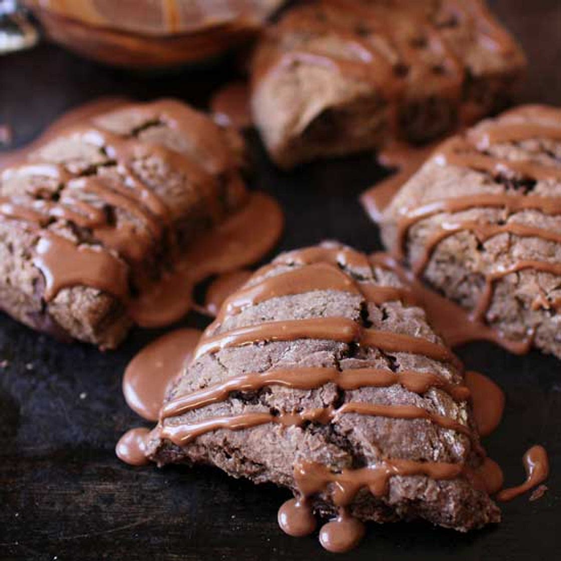 Small Batch Triple Chocolate Scones