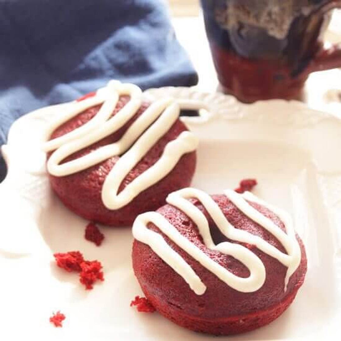 Small Batch Red Velvet Donuts