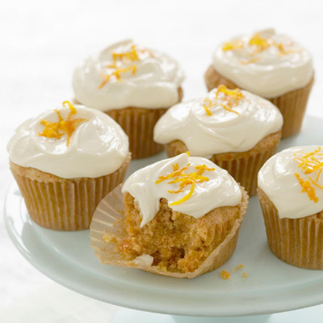 Carrot Cupcakes with Orange Zest