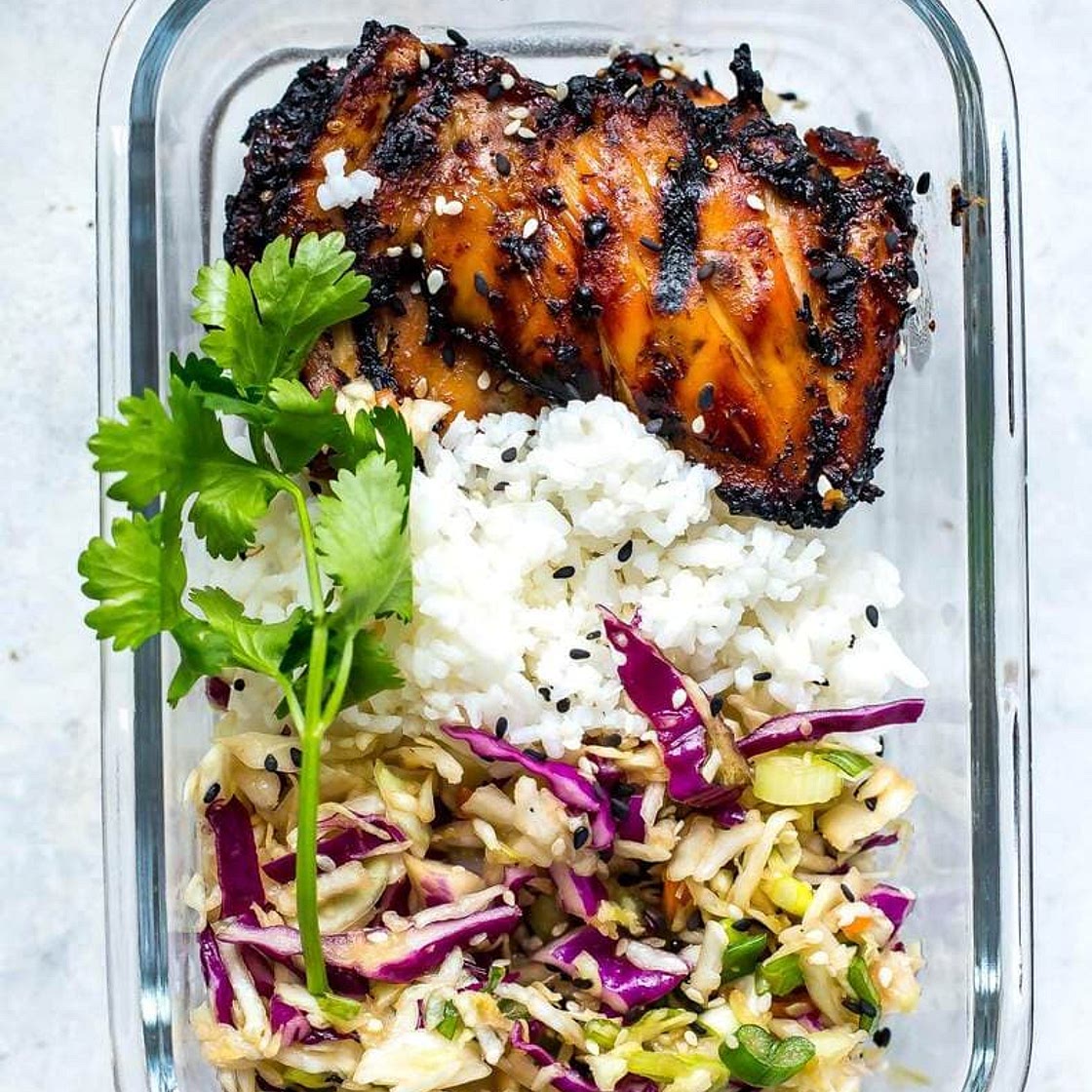 Korean Chicken Meal Prep Bowls