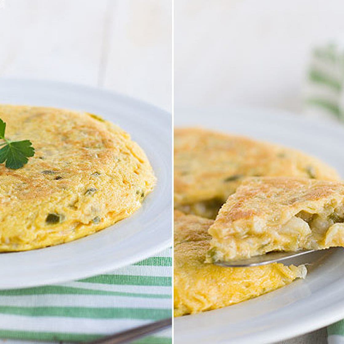 Tortilla de bacalao.
