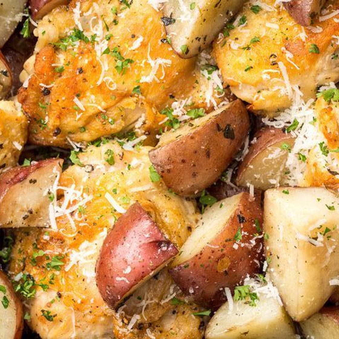 Slow-Cooker Garlic-Parmesan Chicken