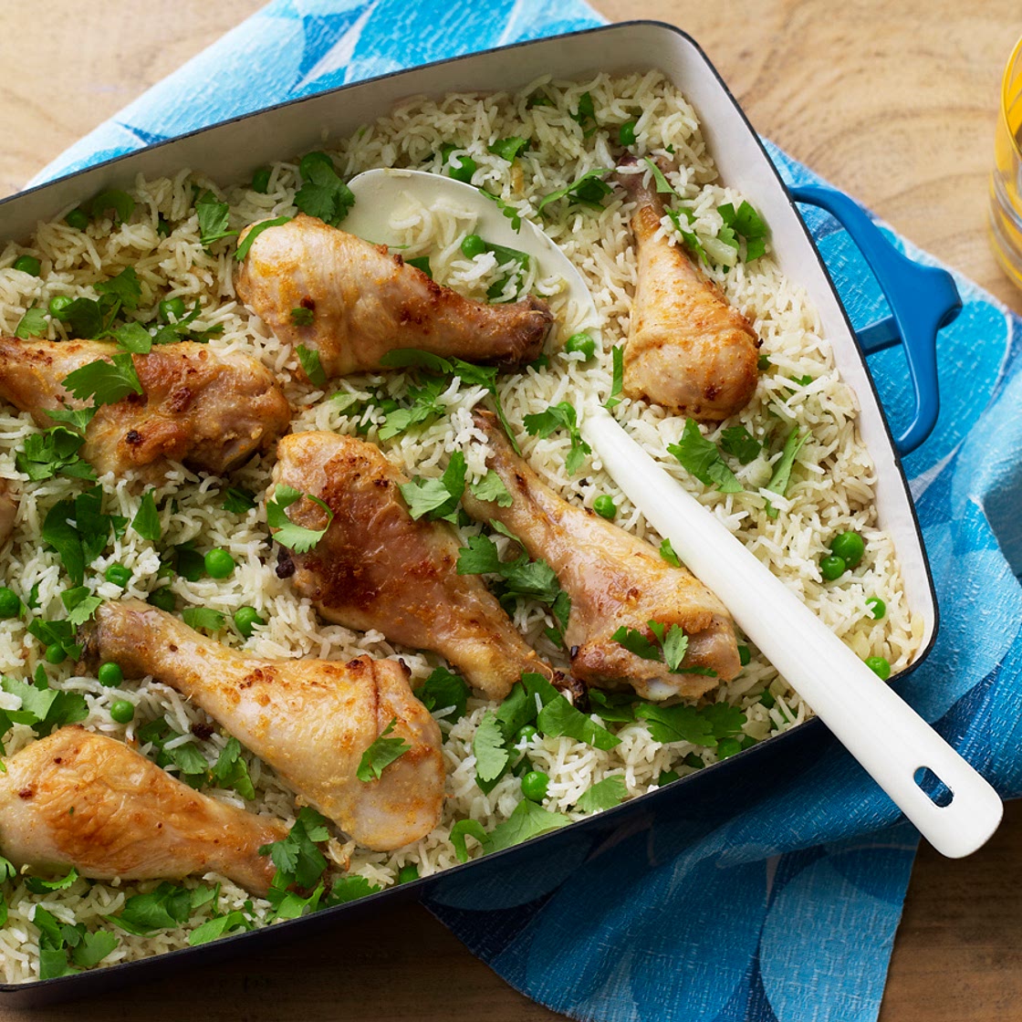 Chicken and rice traybake