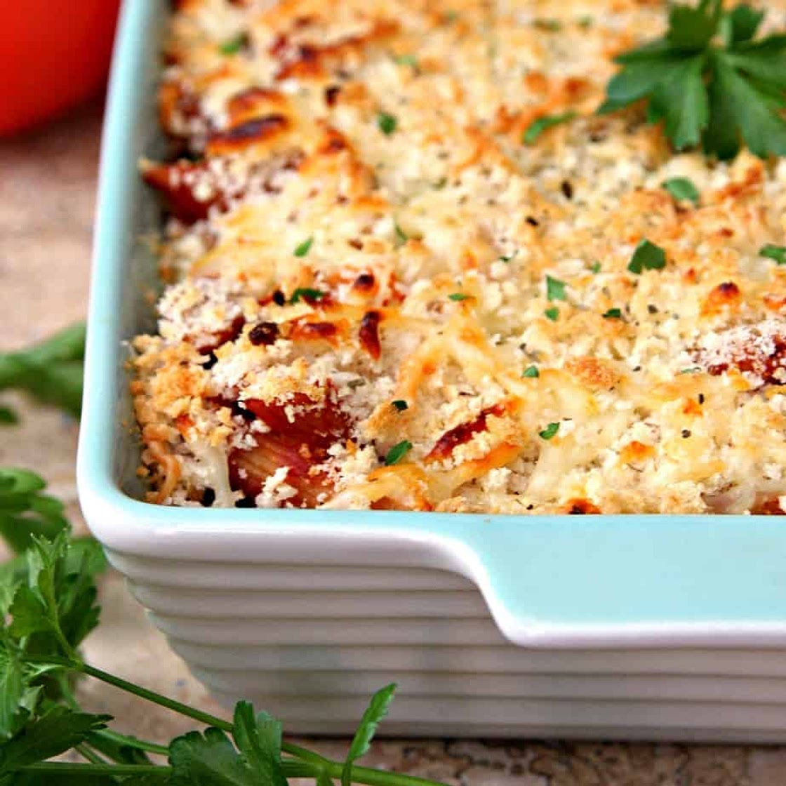 Dump and Bake Chicken Parmesan