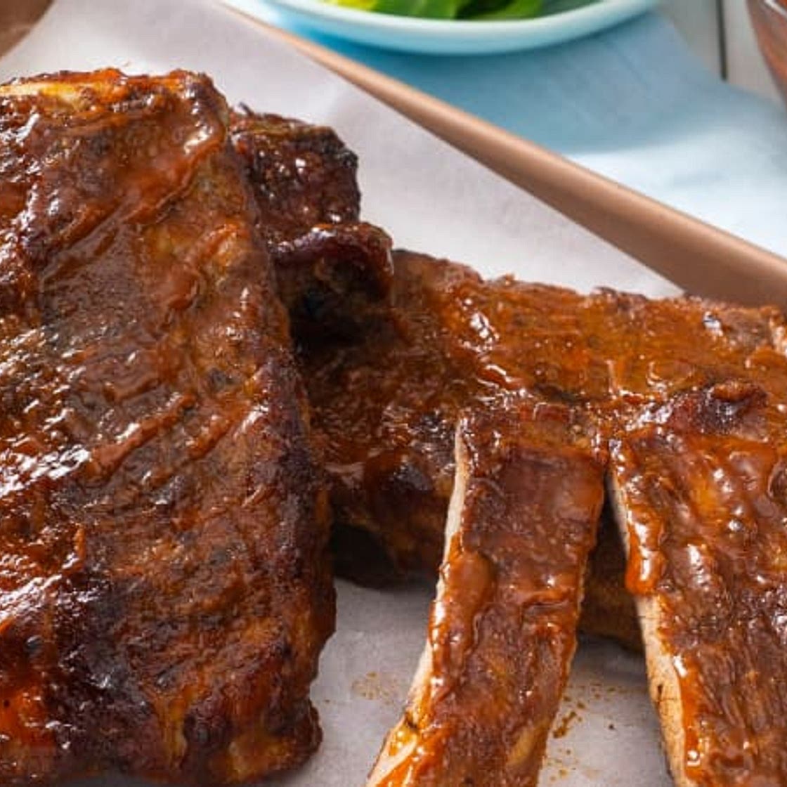 Bourbon pork ribs