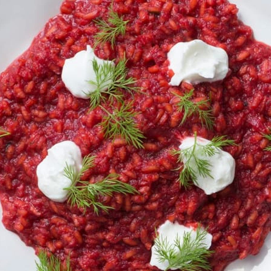 Beetroot risotto