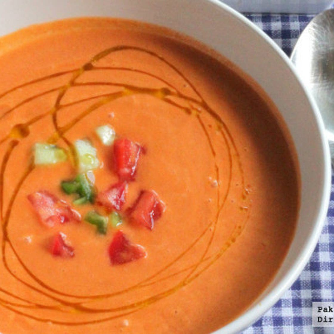 Receta de gazpacho andaluz tradicional