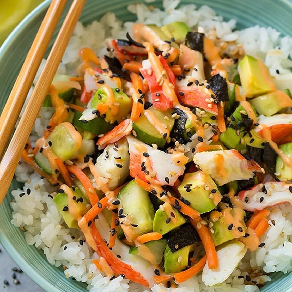 California Roll Sushi Bowls