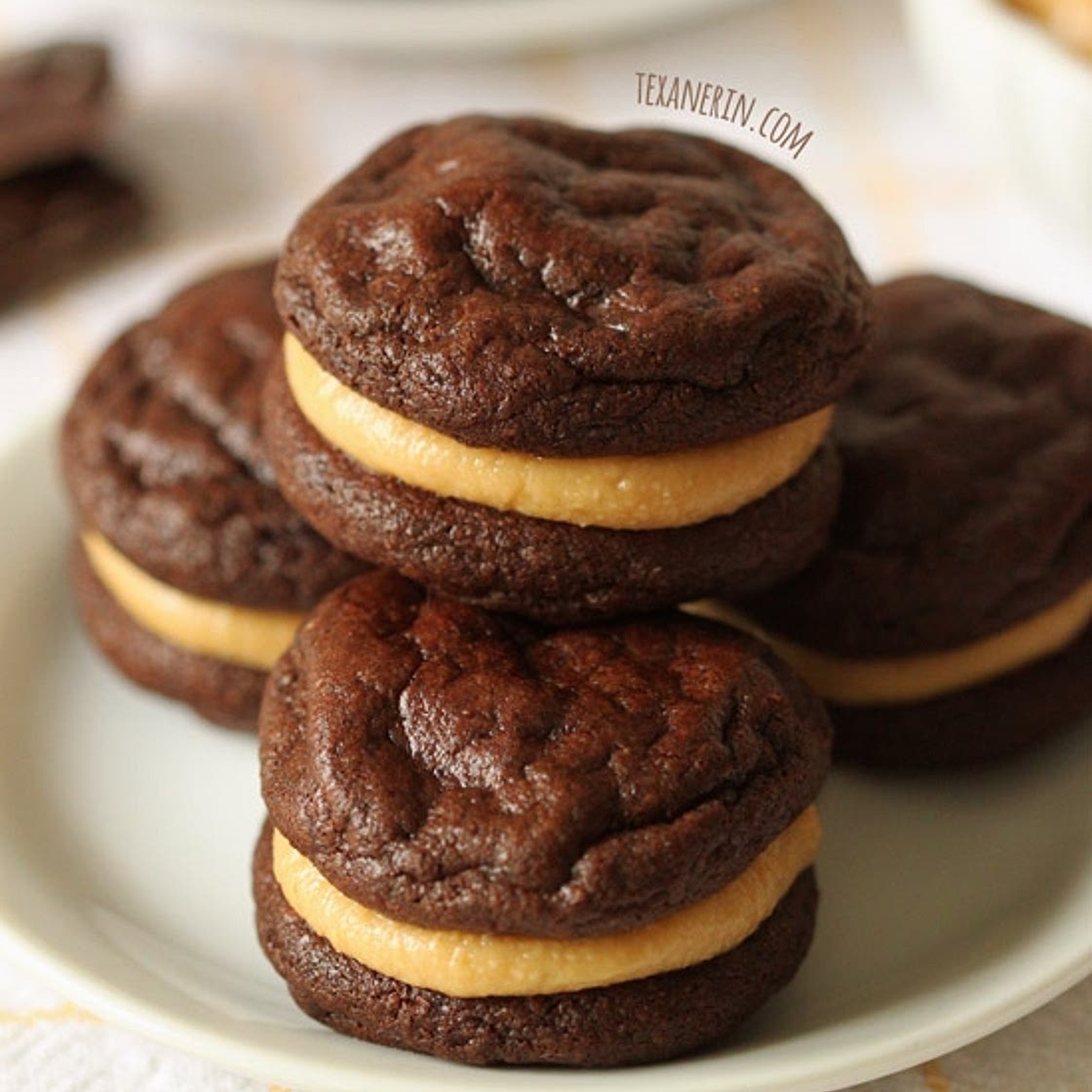 Flourless Chocolate Peanut Butter Cookie Sandwiches (gluten-free, dairy-free)