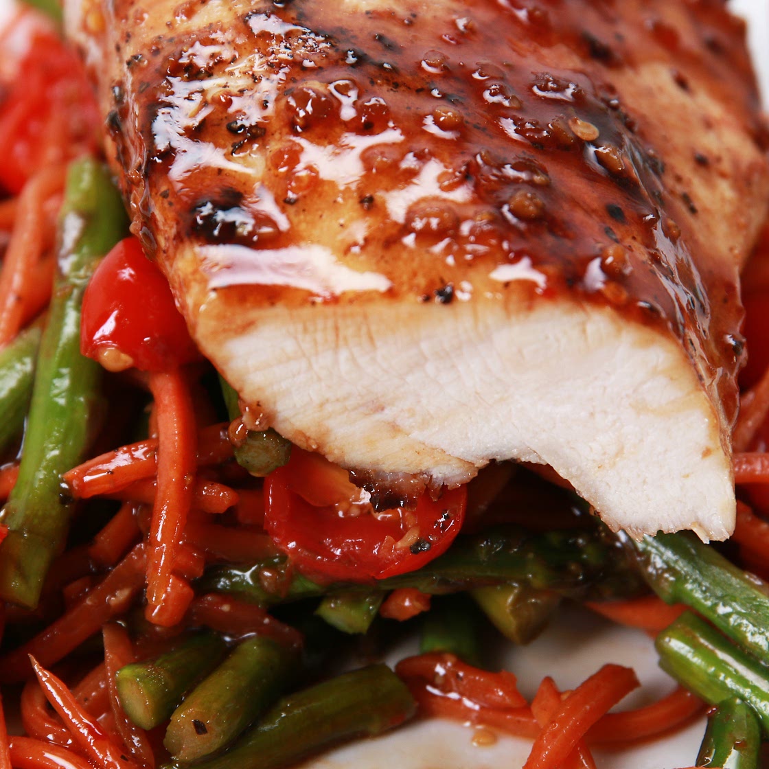 One-Pan Balsamic Chicken & Veggies Recipe by Tasty