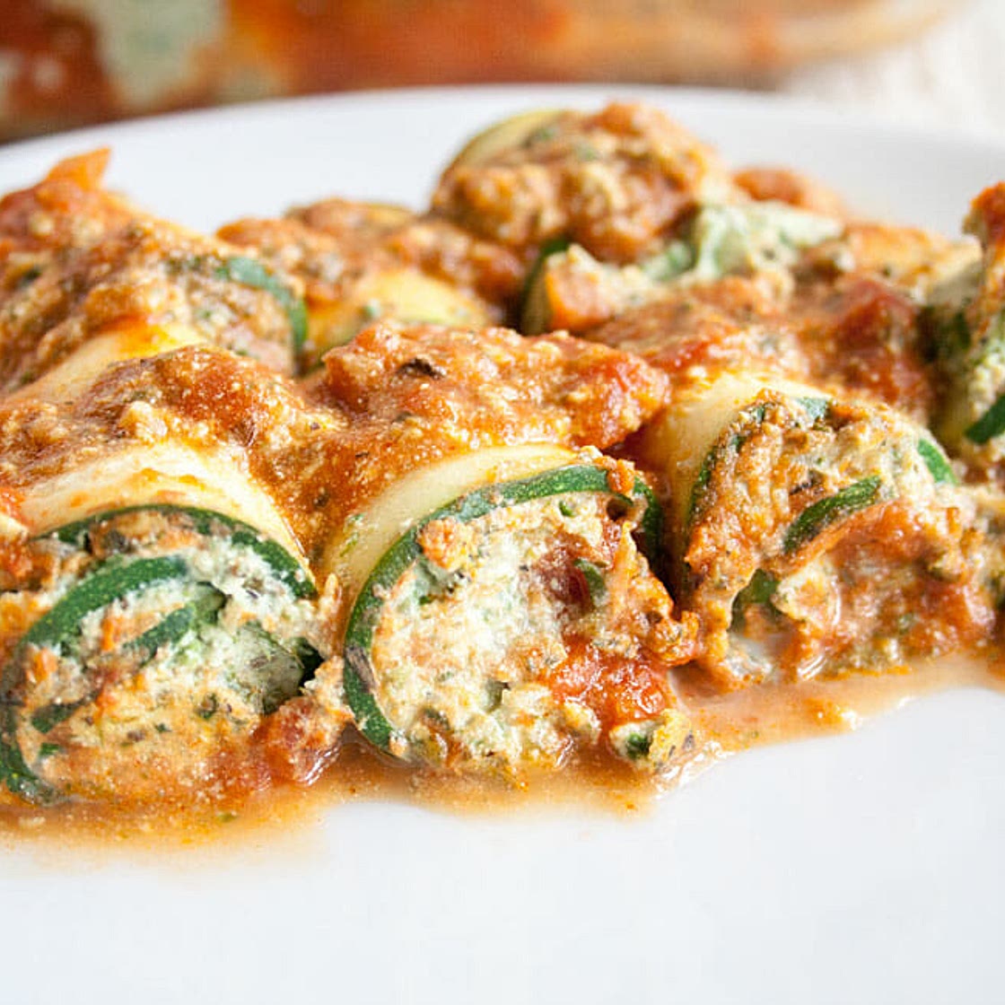 Zucchini Lasagna Roll-Ups