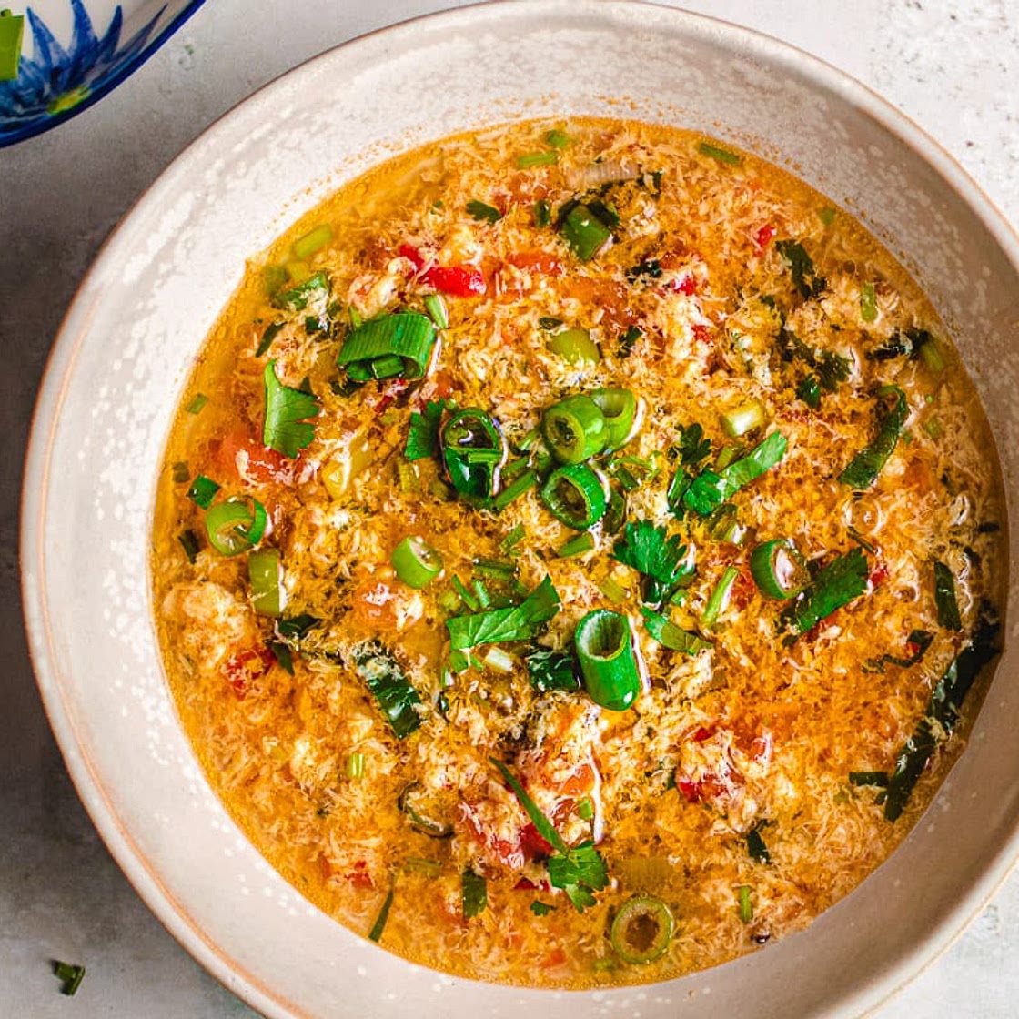 Tomato Egg Drop Soup Reicpe
