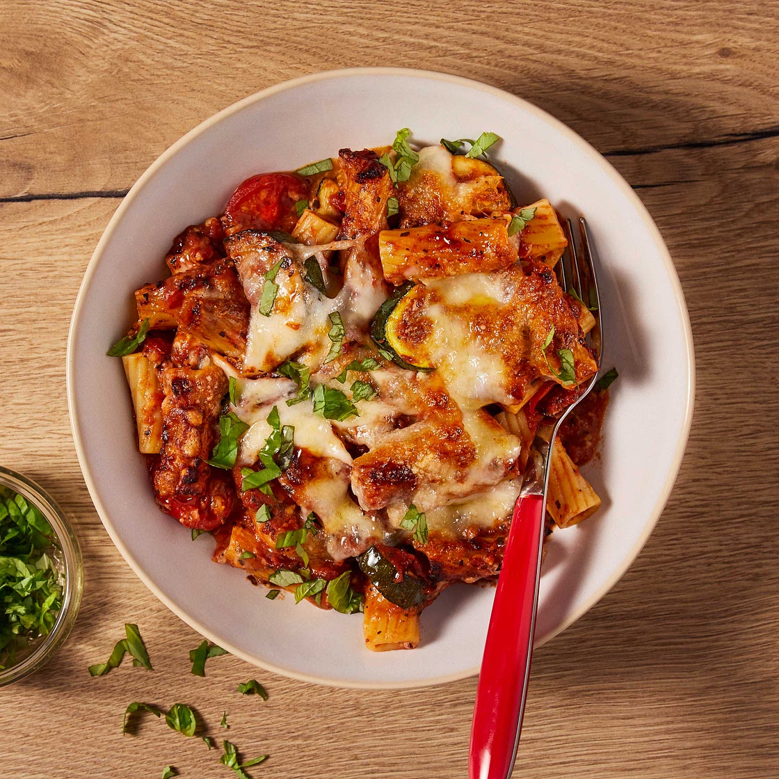 3 Cheese Veg-Packed Pasta Bake
