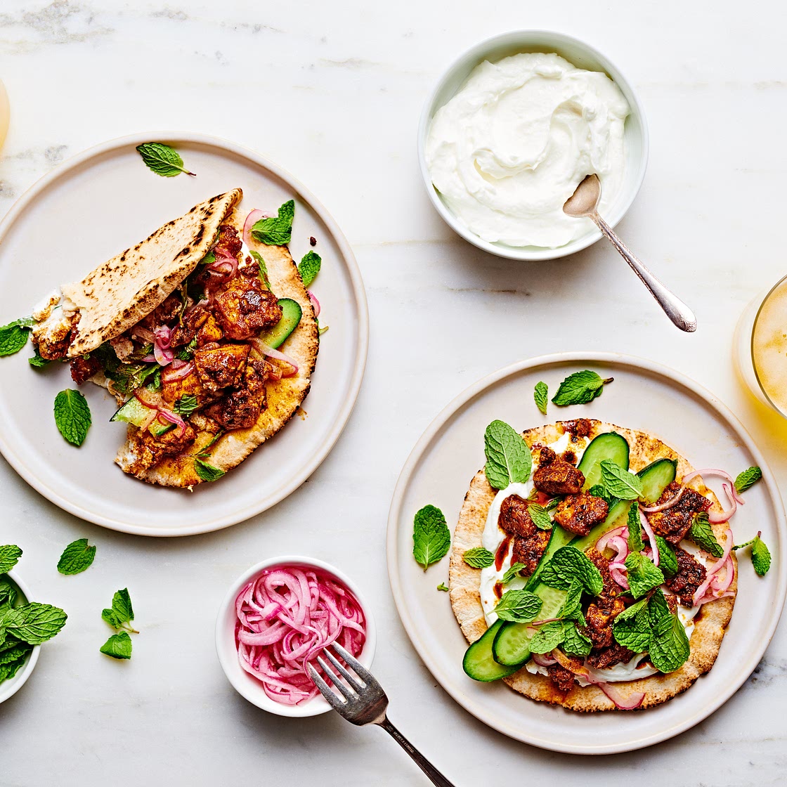 Shawarma-Spiced Tofu Pita Wraps