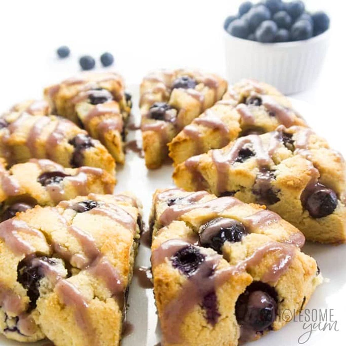 Almond Flour Keto Blueberry Scones Recipe