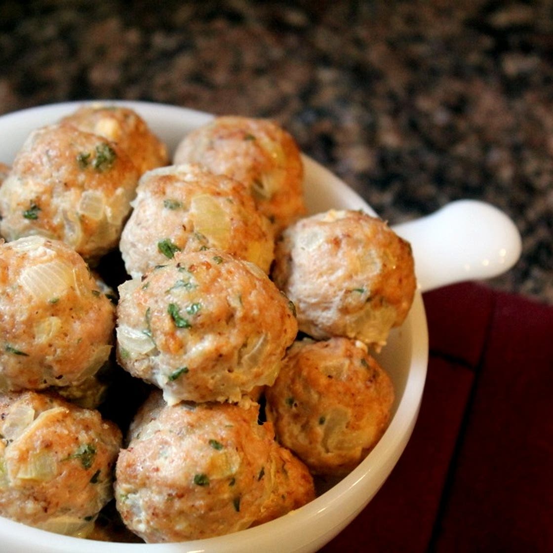 Mini Turkey Apple Meatballs (Toddler Approved!)