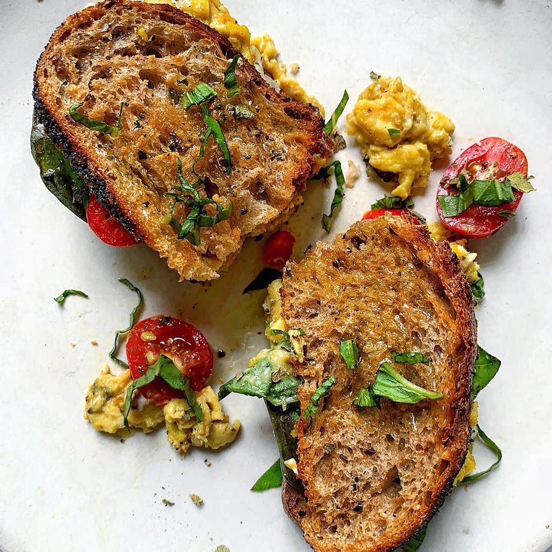 Caprese-Inspired Breakfast Sandwich