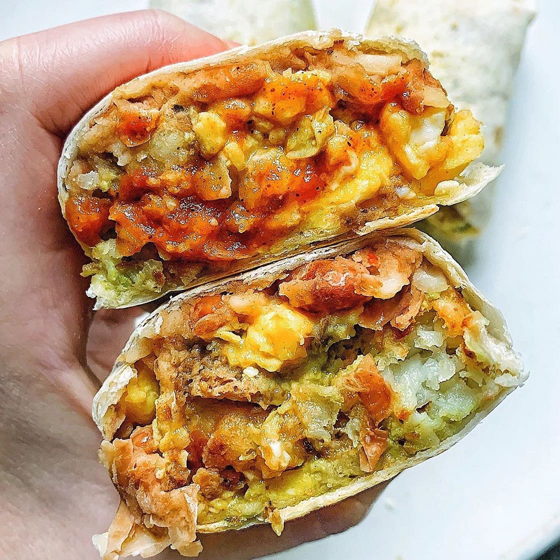 Homemade breakfast burrito 🌯