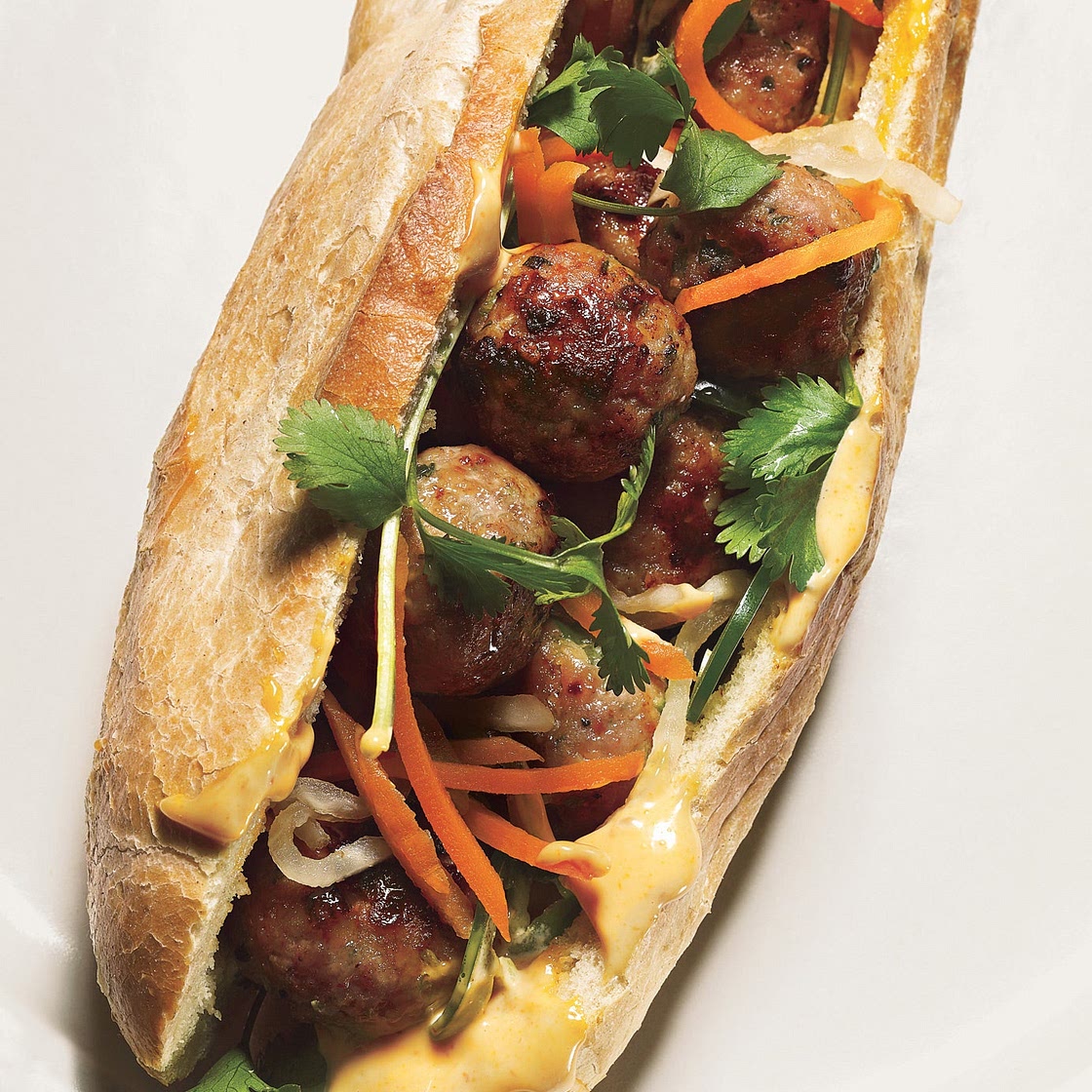 Pork Meatball Banh Mi