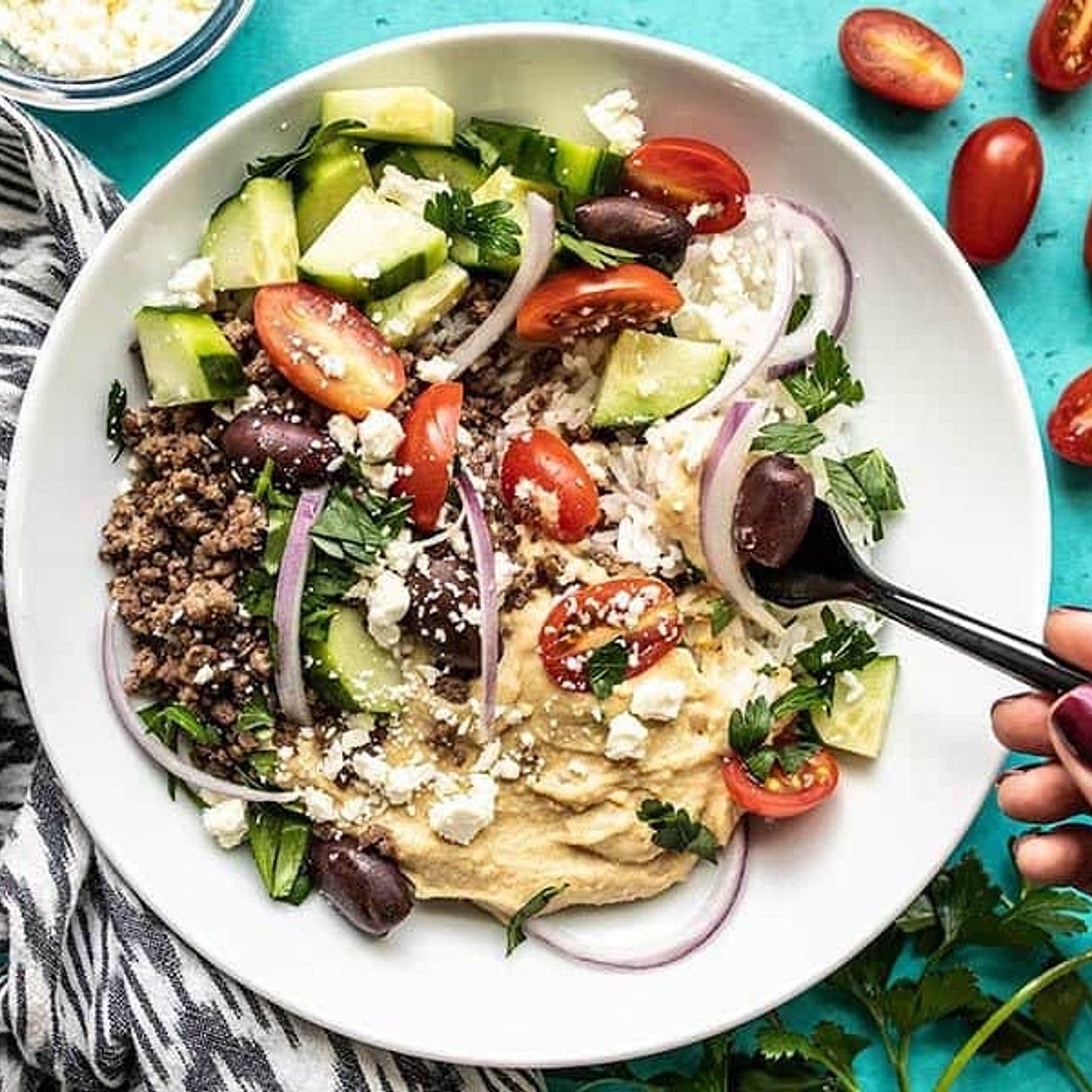 Mediterranean Hummus Bowls