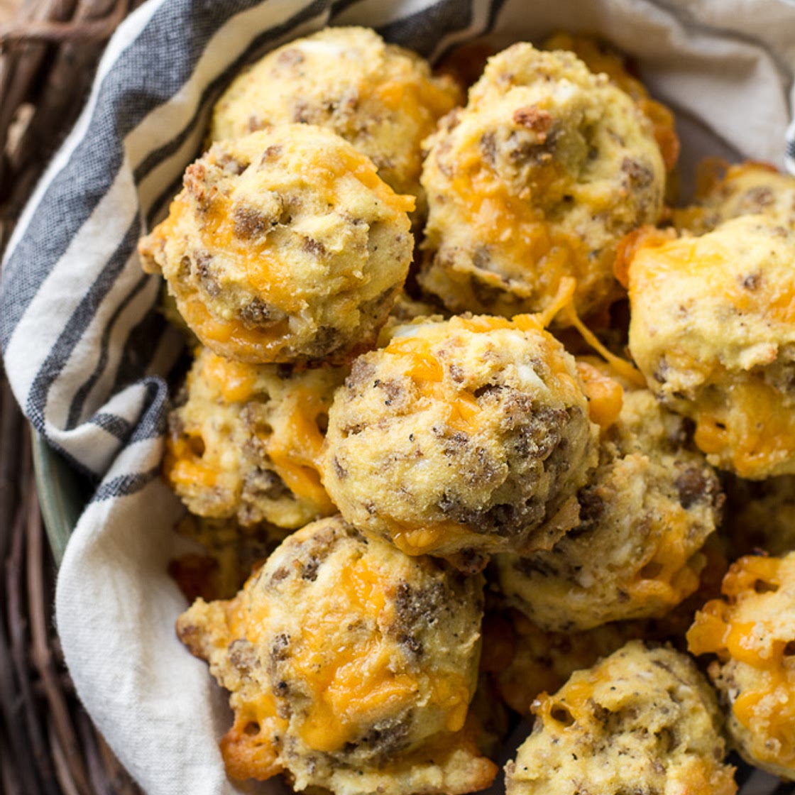 Sausage Egg and Cheese Bites (low carb + KETO)