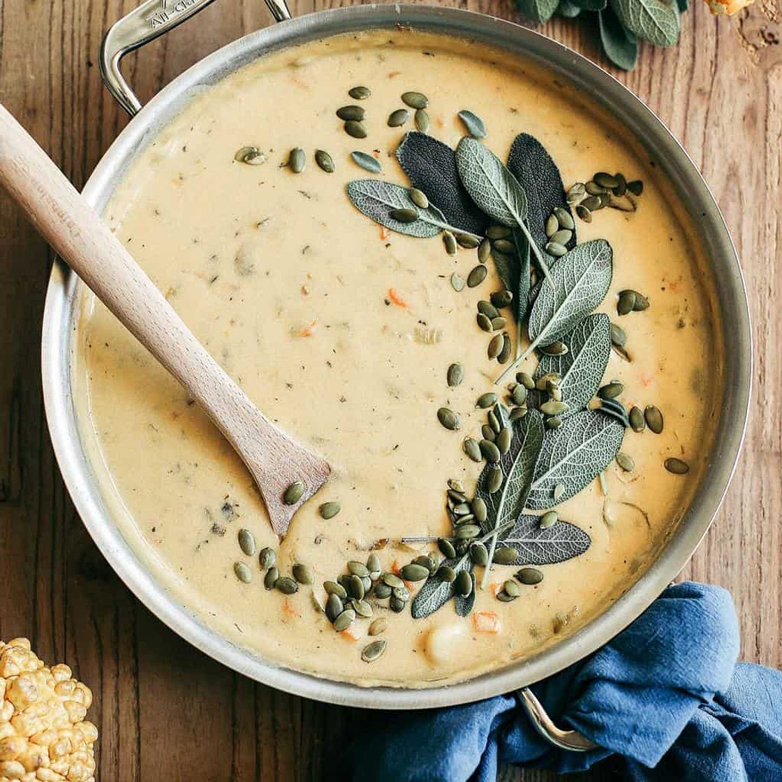 Pumpkin Beer & Sharp Cheddar Gnocchi Soup