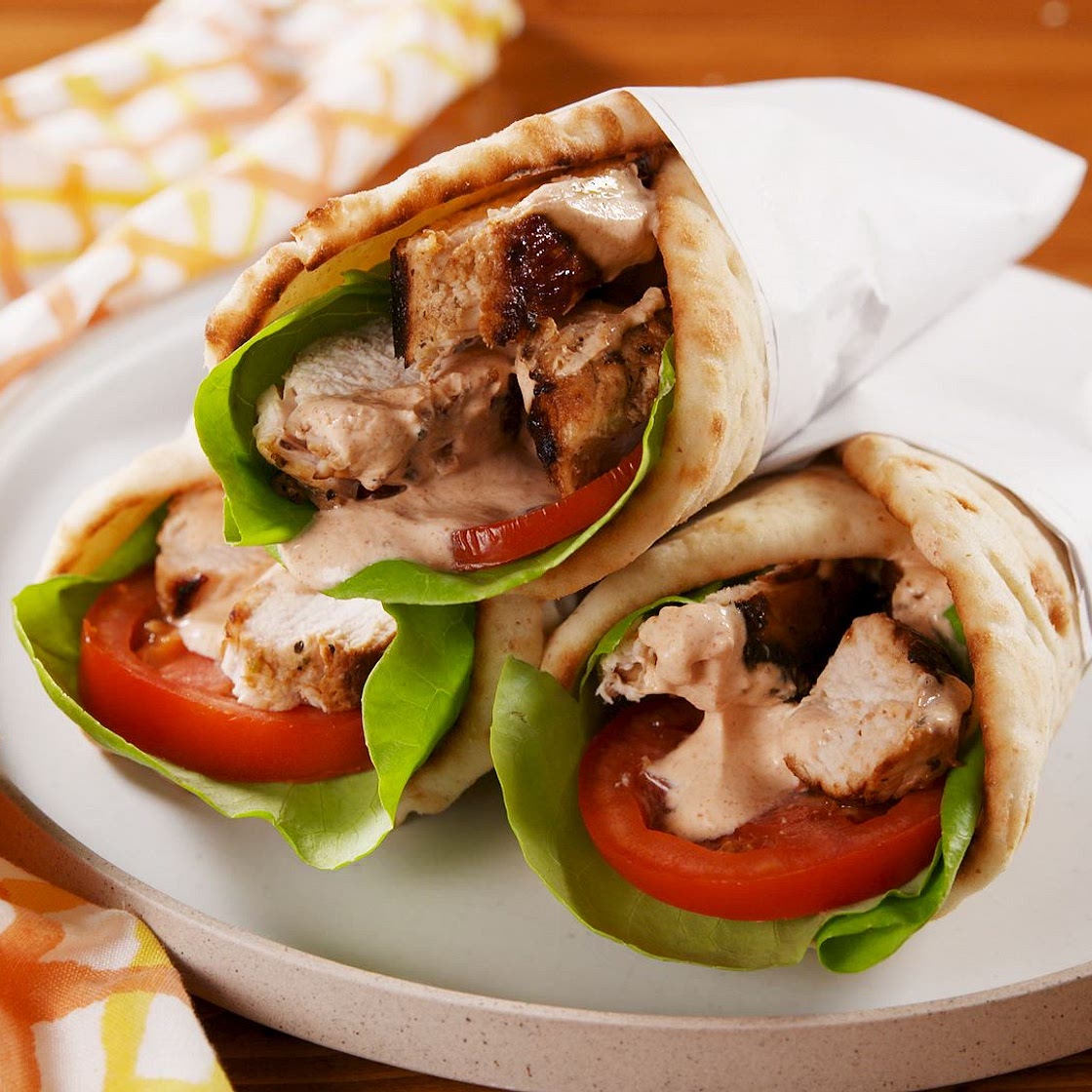 Lemon Chicken Wraps
