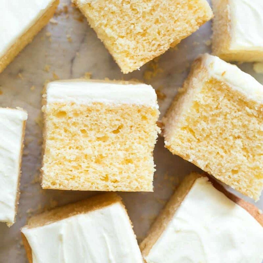 Easiest Vanilla Cake (No eggs, No milk, No butter!)